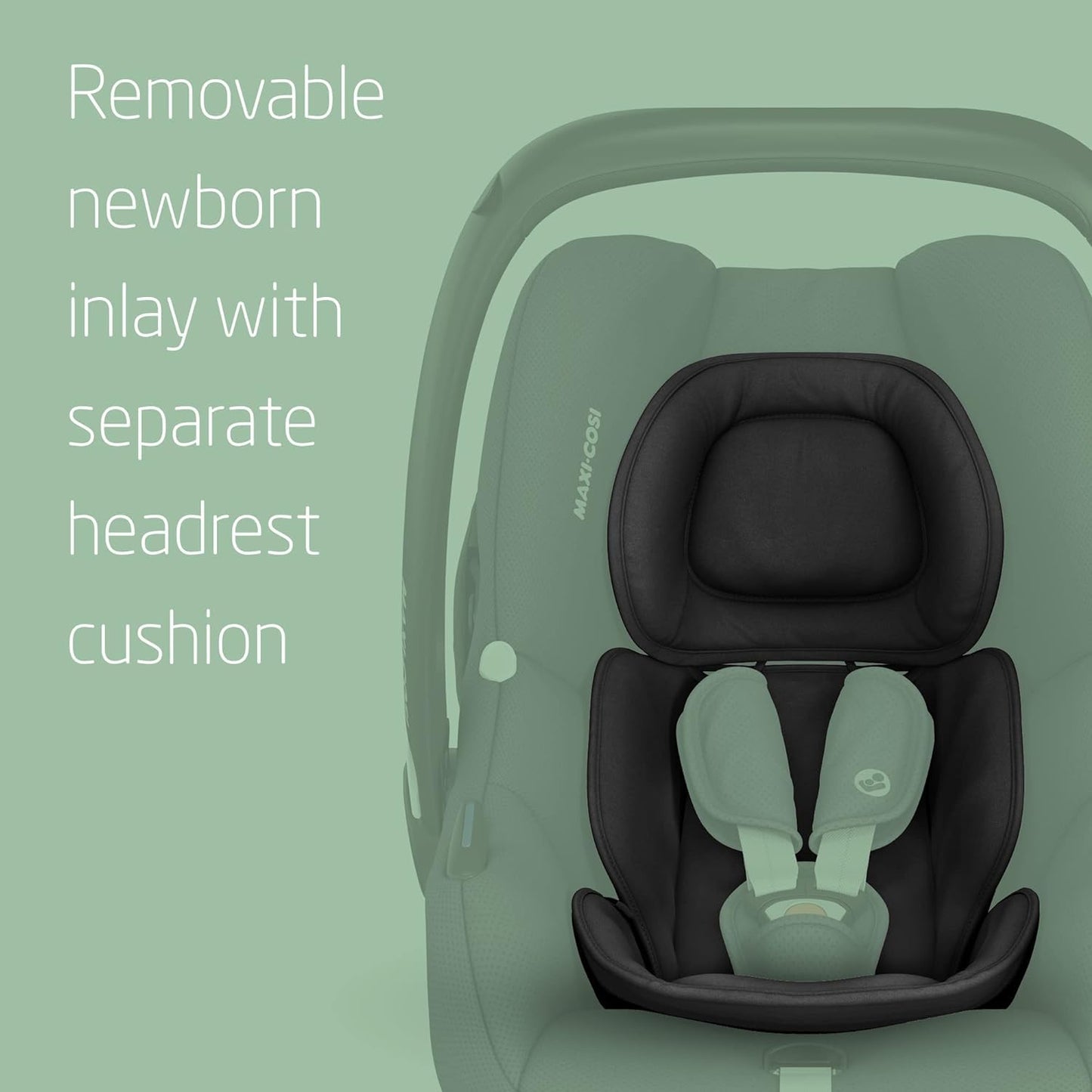 Maxi-Cosi CabrioFix i-Size Baby Car Seat, CabrioFix i-Size ISOFIX Base Bundle - Group 0+ Car Seat, Fits Most Maxi-Cosi Strollers, 0-12 Months, 40-75 cm + CabrioFix i-Size Base, Essential Black