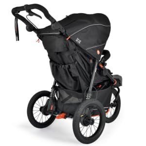 Out’n’About Nipper V6 Plus Pushchair with Raincover | Lightweight All-Terrain Buggy with 14” Wheels, Handlebar Brake & Compact Fold | Running Certified Stroller for Newborn to Toddler - Summit Black