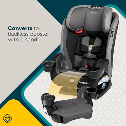 Safety 1st Everslim DLX All-in-One Convertible Car Seat, 4 Modes of use: Rear-Facing, Forward-Facing (22–65 lbs), Belt-Positioning Booster (40–100 lbs), Backless Booster (40–100 lbs), Dunes Edge