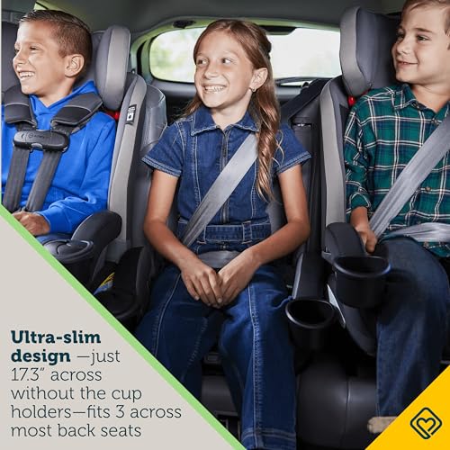 Safety 1st Everslim DLX All-in-One Convertible Car Seat, 4 Modes of use: Rear-Facing, Forward-Facing (22–65 lbs), Belt-Positioning Booster (40–100 lbs), Backless Booster (40–100 lbs), Dunes Edge