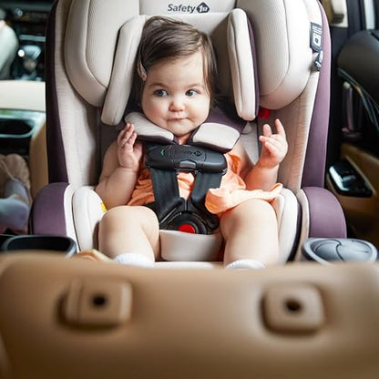 Safety 1st Everslim DLX All-in-One Convertible Car Seat, 4 Modes of use: Rear-Facing, Forward-Facing (22–65 lbs), Belt-Positioning Booster (40–100 lbs), Backless Booster (40–100 lbs), Dunes Edge
