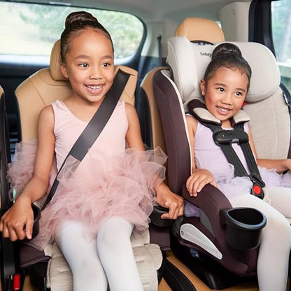 Safety 1st Everslim DLX All-in-One Convertible Car Seat, 4 Modes of use: Rear-Facing, Forward-Facing (22–65 lbs), Belt-Positioning Booster (40–100 lbs), Backless Booster (40–100 lbs), Dunes Edge