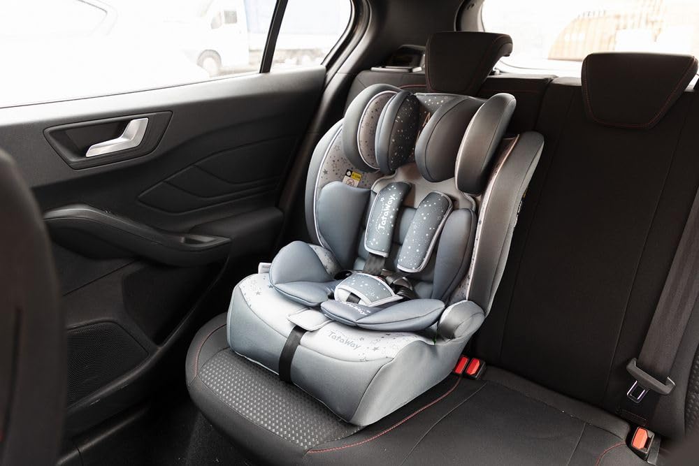 Tataway - Disney Children's Car Seat | I-Size R129 Safety Standard | Adjustable Headrest for Growth | Mickey, Minnie, Design | 76-150 cm, Polyester