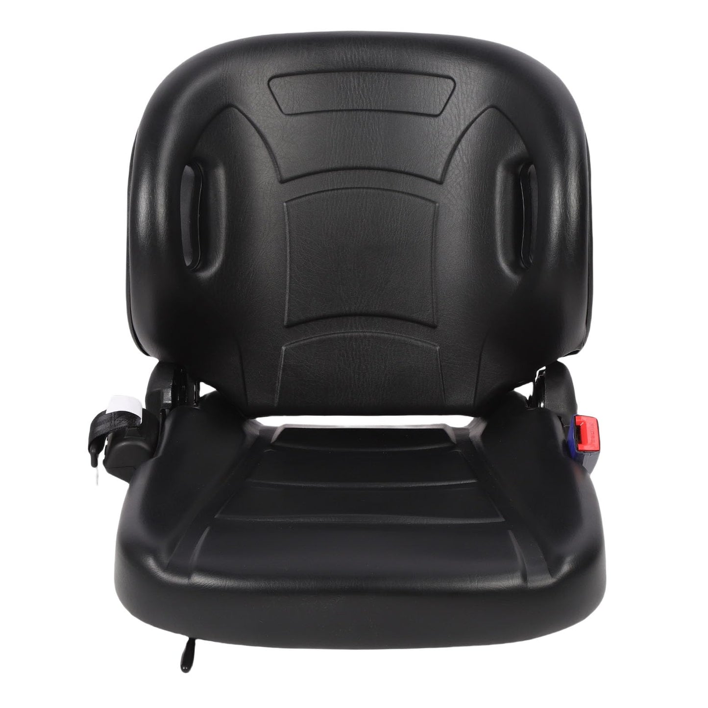 Hiraith 70-110° Adjustable Ergonomic Forklift Seats, Universal Tractor Seats with Safety Belt, G Sensor & Premium PVC Leather, Fits All Forklifts