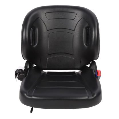 Hiraith 70-110° Adjustable Ergonomic Forklift Seats, Universal Tractor Seats with Safety Belt, G Sensor & Premium PVC Leather, Fits All Forklifts