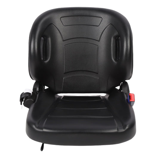 Hiraith 70-110° Adjustable Ergonomic Forklift Seats, Universal Tractor Seats with Safety Belt, G Sensor & Premium PVC Leather, Fits All Forklifts