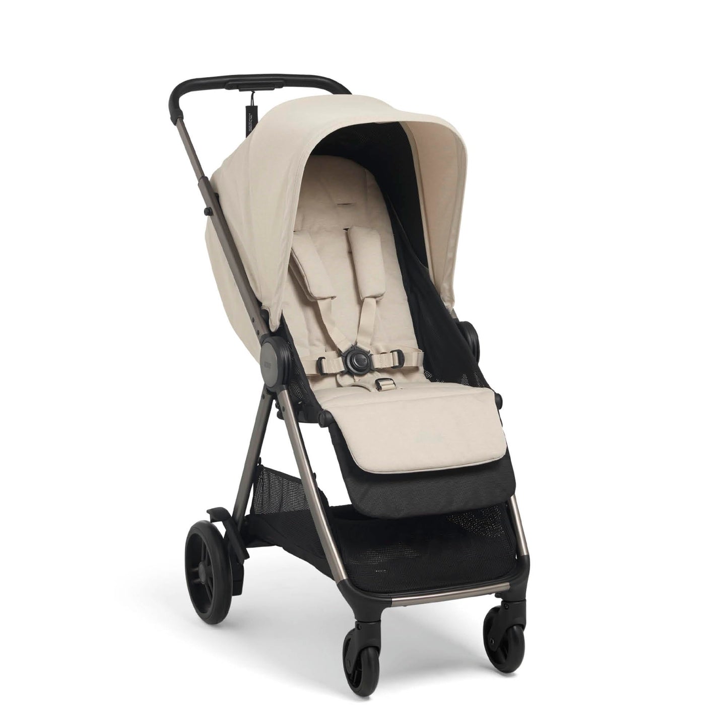 Mamas & Papas Libro, Lightweight Travel Stroller, Buggy, One Handed Fold, Compact Storage, Lie-Flat Seat, Newborn to 4 Years, Morell