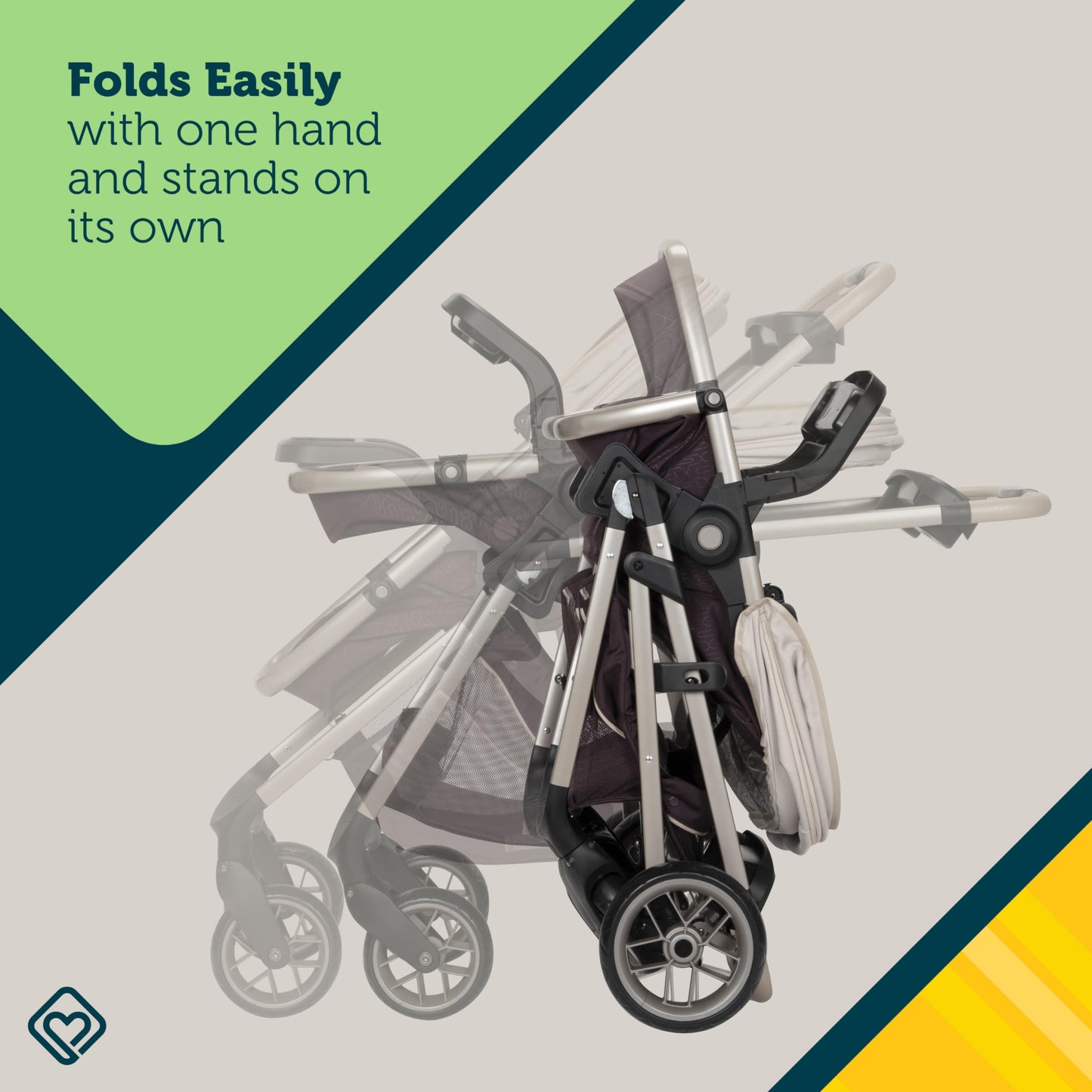 Safety 1st Deluxe Grow and Go Flex 8-in-1 Travel System, 4-35 lbs Weight Capacity, Dunes Edge
