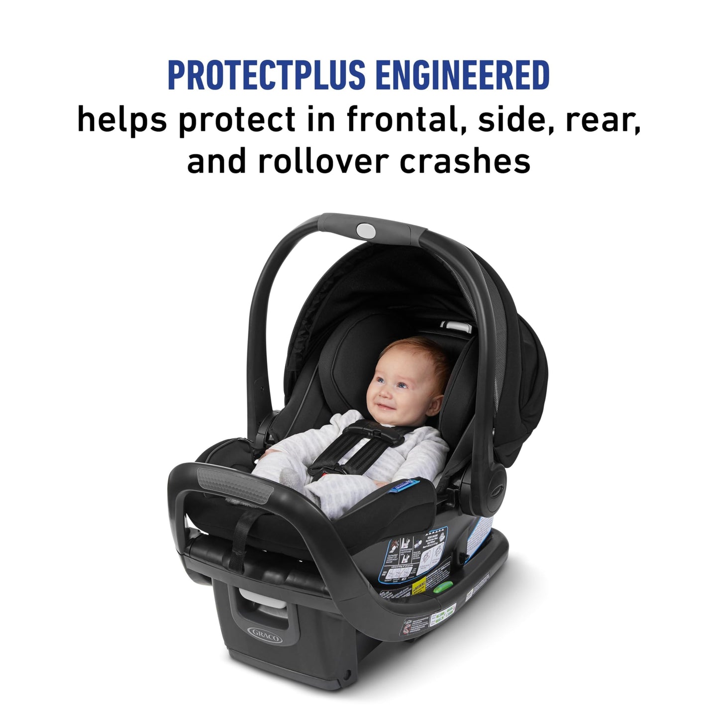 GRACO, SnugFit 35 DLX Infant Car Seat Baby Car Seat with Anti Rebound Bar, Spencer, 27.5x17.5x25.5 Inch (Pack of 1)
