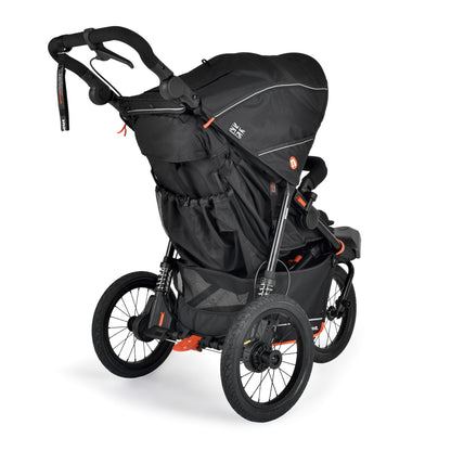 Out’n’About Nipper V6 Plus Pushchair with Raincover | Lightweight All-Terrain Buggy with 14” Wheels, Handlebar Brake & Compact Fold | Running Certified Stroller for Newborn to Toddler - Summit Black