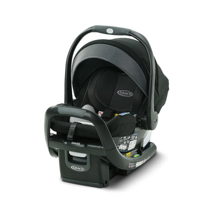 GRACO, SnugFit 35 DLX Infant Car Seat Baby Car Seat with Anti Rebound Bar, Spencer, 27.5x17.5x25.5 Inch (Pack of 1)