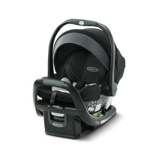 GRACO, SnugFit 35 DLX Infant Car Seat Baby Car Seat with Anti Rebound Bar, Spencer, 27.5x17.5x25.5 Inch (Pack of 1)