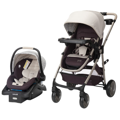 Safety 1st Deluxe Grow and Go Flex 8-in-1 Travel System, 4-35 lbs Weight Capacity, Dunes Edge