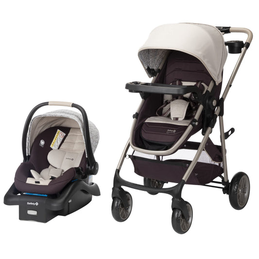 Safety 1st Deluxe Grow and Go Flex 8-in-1 Travel System, 4-35 lbs Weight Capacity, Dunes Edge