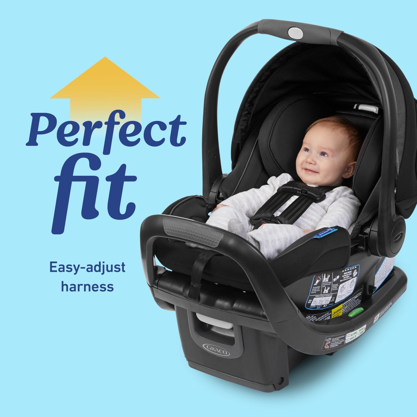 GRACO, SnugFit 35 DLX Infant Car Seat Baby Car Seat with Anti Rebound Bar, Spencer, 27.5x17.5x25.5 Inch (Pack of 1)